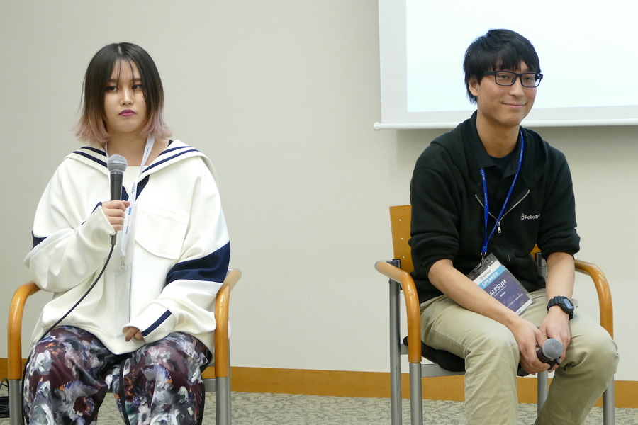 クリエイターのきゅんくんと東大RoboTech部長の河村氏が「AI/SUM」で対談