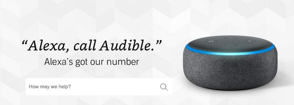 「Alexa, call Audible！」AudibleのカスタマーサポートをAmazon Echoから呼び出し可能に。