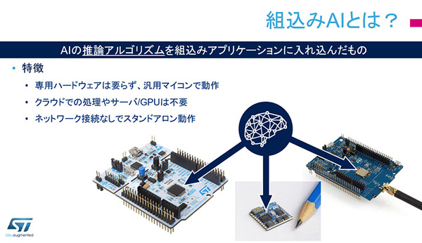 STの汎用マイコンでAIに挑戦！【前編】注目の組込みAI、メリットと実現までの開発ステップ