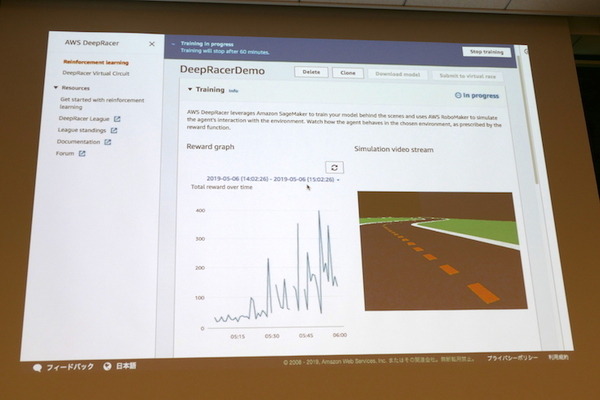 AWS、自律レーシングカーで強化学習を学ぶ「AWS DeepRacer」実機を日本初お披露目　大日本印刷が採用、社内レースを定期実施