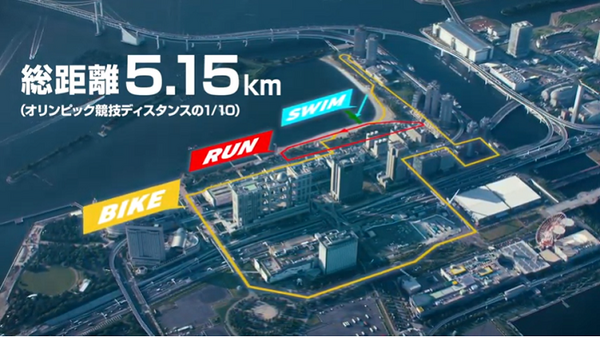 泳ぐ、バイク、走る、エレベータに乗る！エボルタNEOくんがトライアスロン挑戦へ！東京2020オリンピックの競技会場が舞台