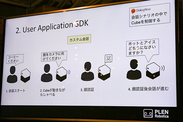 支払い/決済・認証はすべて顔パスで！四角い小型ロボット「PLEN Cube」が描く顔パスとキャッシュレス社会
