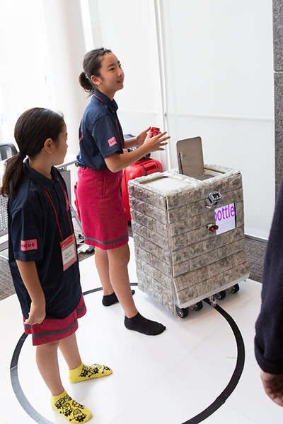 小学生が作った「未来のゴミ箱」は自律走行＆機械学習でゴミ分別　IoTセンサーで外の環境を検知！JJPC 全国小中学生プログラミング大会レポート