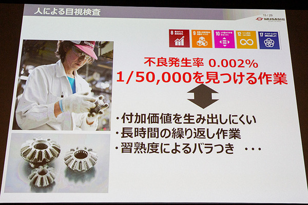 製造現場でAIをどう使うか?「目視検査100%達成」武蔵精密工業とABEJAの開発事例　「NVIDIA ディープラーニングセミナー 次世代の製造現場へ提案」