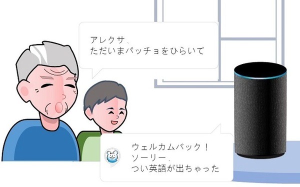 「ただいま」を家族に伝えるAlexaスキル「ただいまパッチョ」　「今日は何した」をメールで知らせる見守り新機能を追加　東ガス