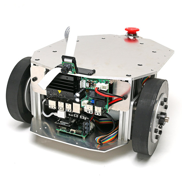 ヴイストンがNVIDIA Jetson Nano搭載の自動運搬ロボット「JetBot Mega」を発表　可搬重量約40kgの二輪駆動　国際ロボット展で稼働展示