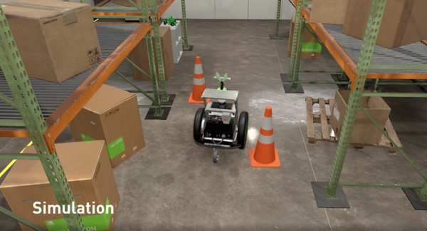 NVIDIAがロボット開発向け3D環境シミュレータ「Isaac Sim」をリリース　ロボットの動き、AI認識、センサーなどを仮想空間でテスト