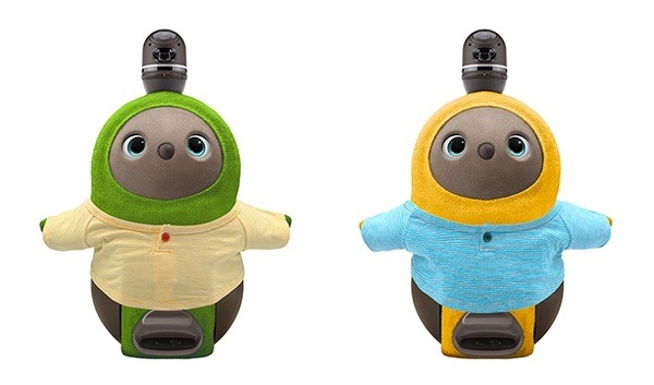 LOVOT専用ウェア、カジュアルでとても可愛い「ボーダーＴシャツ」発売　イエローとブルーの２色