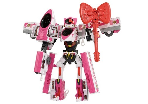 ハローキティがロボットに変形!「新幹線変形ロボ シンカリオン」×「ハローキティ新幹線」のプラレール が3月発売予定