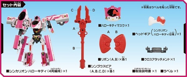 ハローキティがロボットに変形!「新幹線変形ロボ シンカリオン」×「ハローキティ新幹線」のプラレール が3月発売予定
