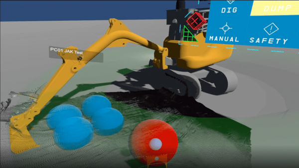 遠隔操作のショベルカーで除雪作業　ロボット技術を活用　三菱電機とSE4が岩手県で