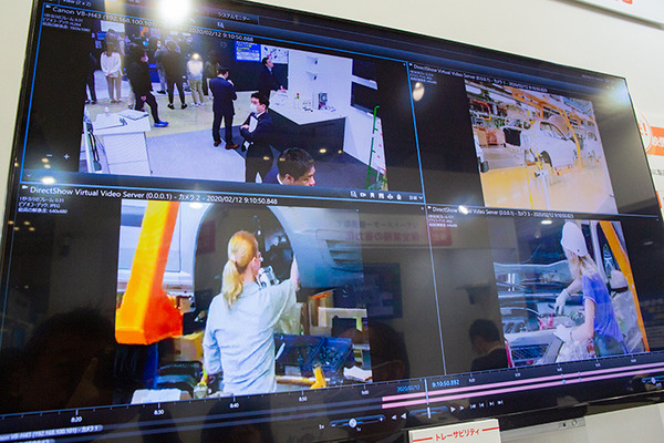 キヤノンが工場向けのAI協働ロボット連携システムや映像ソリューション「XProtect」を多数展示　「スマート工場 EXPO」で