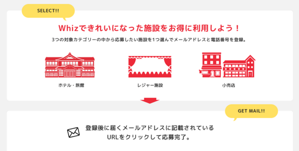全国のホテルや宿泊施設、レジャー施設の利用券などが10万人に当たるチャンス！施設とプレゼント内容を紹介　Whiz「隠れダスト」キャンペーン