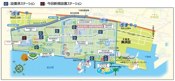 シェア電動キックボードサービス「Wind」とは？千葉等で実証実験中、イオンモール幕張新都心に増設してステーション数は14ヶ所に