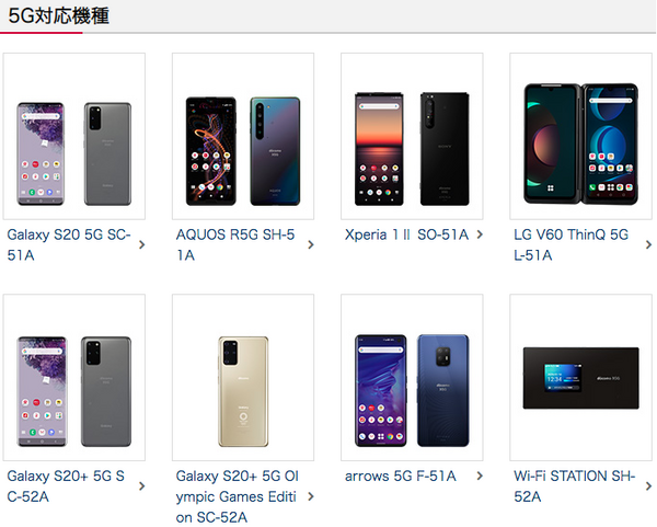 NTTドコモは5G商用サービスを3月25日から開始　全国150か所、500局でスタート！高周波のミリ波は6月から