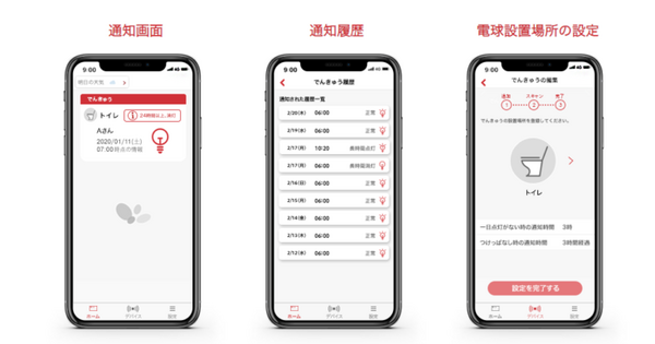 見守る人に照明のON/OFFを通知　通信SIM内蔵のIoT電球「goo of thingsでんきゅう」発売