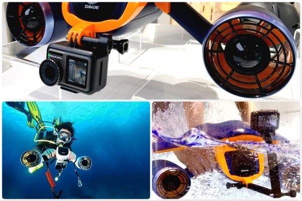 水中スクーター「WHITESHARK MIX」水中を自在に移動、最大深度40m、本格的なダイビングにも対応　59,400円