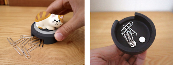 掃除ロボットに乗っちゃった猫が商品化！ 可愛すぎるクリップホルダー爆誕　ヴィレッジヴァンガードから