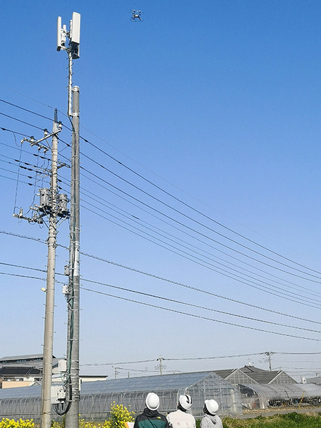 楽天モバイルと楽天AirMapが携帯電話の基地局の検査にドローンを活用  モバイルエリア拡大の加速を目指す