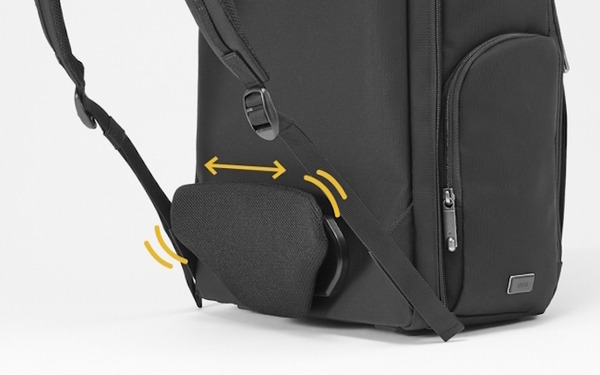 肩の負荷を約15％、衣類の摩耗を94％軽減、背中の蒸れも解消するビジネスリュック「EVL-3.5LP」をエースが発表　そのしくみは