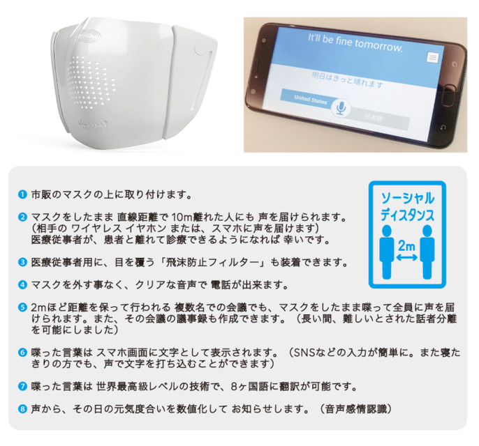 ドーナッツロボティクスが「FUNDINNO」で資金調達を開始　会話ロボット「シナモン」を空港や病院等に導入へ　マスク型会話機器も開発