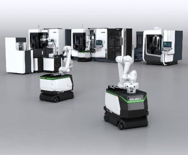 ローカル5Gで自律走行型ロボット(AGV)を遠隔操作　ミリ波通信で性能向上や新ソリューション開発へ　DMG森精機とNTT com