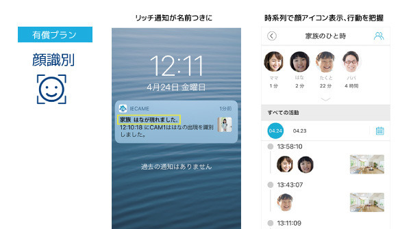 AIが人の外観を識別してスマホに通知　ラトックがネットワークカメラ「ieCame」(イエカメ)3機種を発表