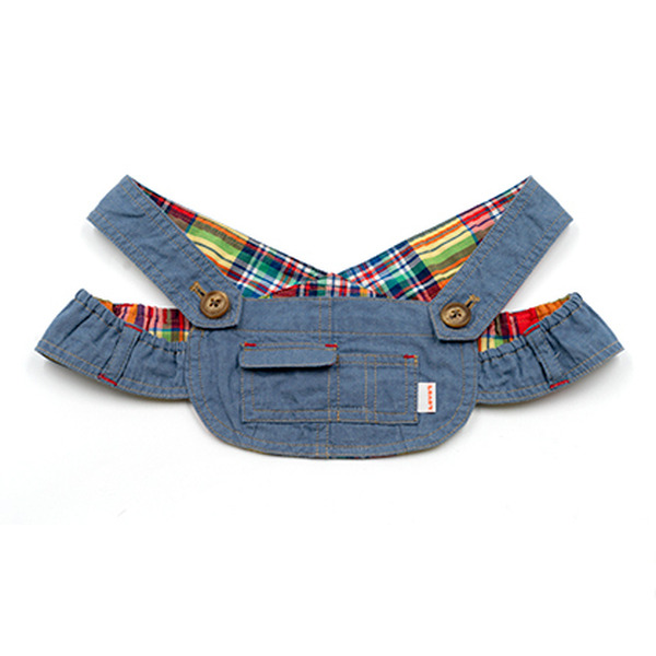 家族型ペットロボット「LOVOT」トップスにアメカジ風おしゃれな「ダンガリーオーバーオール」登場 5/25日から発売