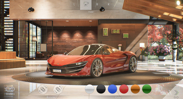 ヒストリアが自動車業界の「Unreal Engine 4」(UE4)活用例を公開　高精度CGムービー、バーチャル展示場、走行シミュレーション