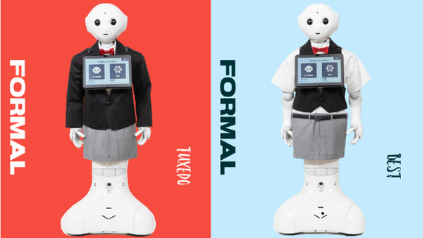 ソフトバンクロボティクスがPepper公式ウェアを発表　全10種をラインナップ　クリーニングや洗濯、企業ロゴ入れも可能