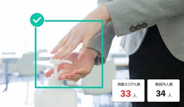 既存の防犯カメラ映像をAIで新型コロナ対策にも有効活用　密集・混雑・手洗い等をAIが確認　withコロナ対応「OPTiM AI Camera」