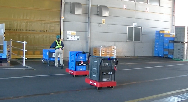 ZMP 公道の宅配にカルガモ走行の物流支援ロボット「CarriRo」を提案 屋外仕様の開発を進めていく