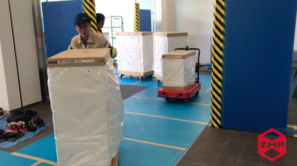 ZMP 公道の宅配にカルガモ走行の物流支援ロボット「CarriRo」を提案 屋外仕様の開発を進めていく