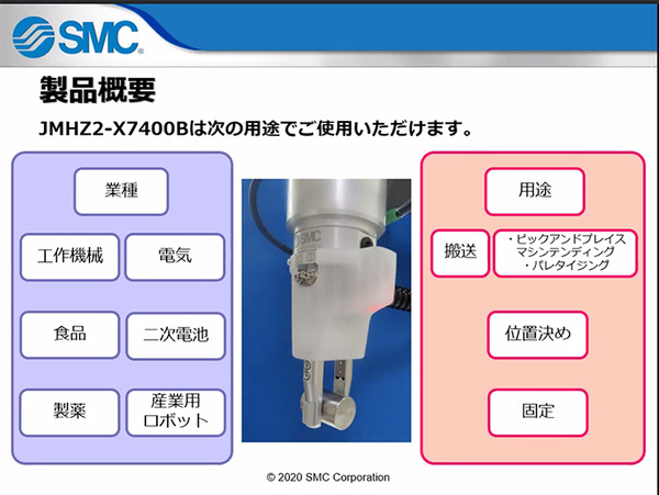 SMC製「協働ロボット用エアチャック(空圧式ロボットハンド)」をUR+製品として認証　ユニバーサルロボットが発表会を開催