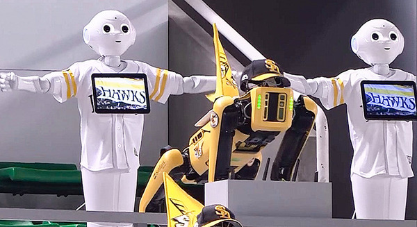 【動画】ボストンダイナミクスの「Spot」と「Pepper」の壮大なコラボ！ホークスを応援する驚きのダンスパフォーマンスはこれだ
