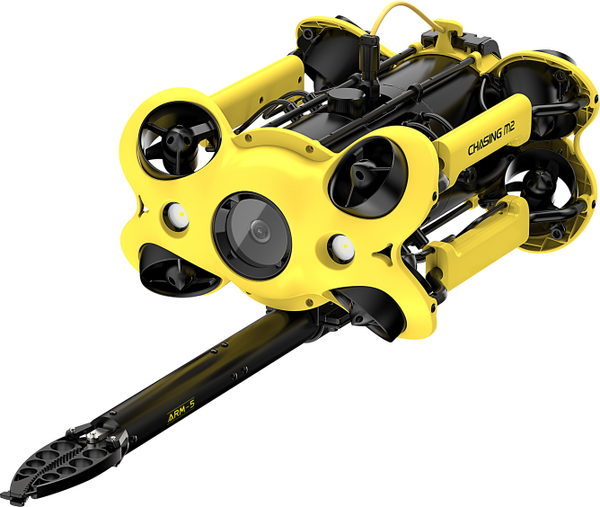 プロ向け水中ドローン「CHASING M2」4Kカメラ搭載、8スラスターで全方位移動、ロボットアーム増設可　CFD販売が発売へ