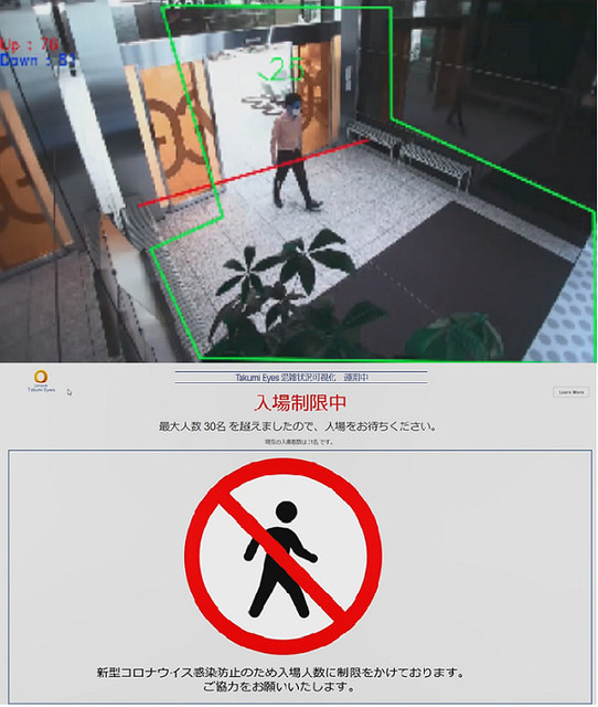 カメラ映像からAIが混雑状況を可視化、三密回避/入場者制限/在室者マッチングなどコワーキングスペースのニューノーマル実証実験