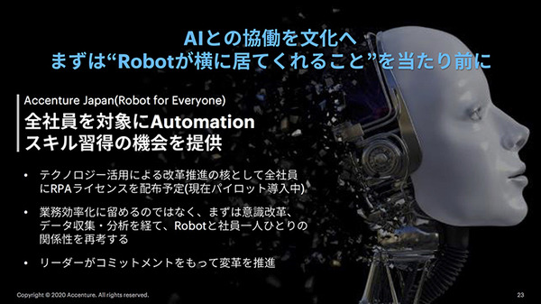 ロボットが解き放たれるためには信頼と生態系の形成が重要　アクセンチュアのテクノロジービジョン