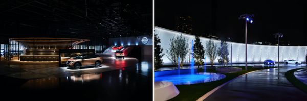 日産が描くモビリティの未来『ニッサンパビリオン』 未来シアター、交通事故の無い社会、ソニーの触覚技術、無人給仕ロポなど体験