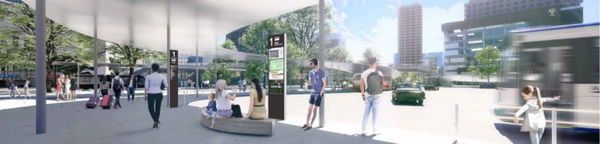 IoT技術を搭載した「スマートバス停」熊本駅白川口駅前広場9か所に採用 2021年4月より運用開始