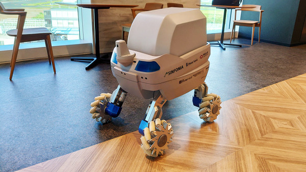 さわやか信金のハッピを着た搬送用自律移動ロボット「Mighty」を見てきた　Piezo Sonicが開発