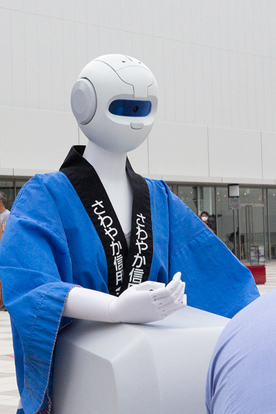 さわやか信金のハッピを着た搬送用自律移動ロボット「Mighty」を見てきた　Piezo Sonicが開発