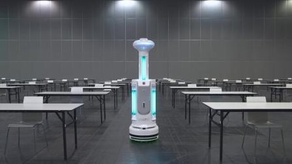 香港国際空港や中国100カ所の病院などで稼働中の自動除菌ロボット「ISR」日本でも展開　UV-C紫外線照射と消毒剤噴霧のハイブリッド