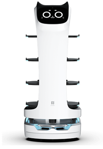 【かわいい】DFAが自動配膳ロボットを国内向けに提供へ　2千社以上で採用されている中国大手ロボットメーカーPuduが開発