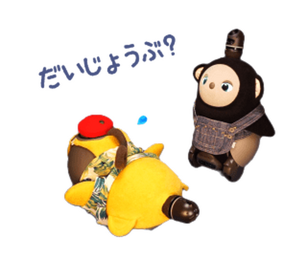 ドラマ『カネ恋』登場のペットロボット『サルー』の動くLINEスタンプ発売　LOVOT実機撮影で制作　全24種