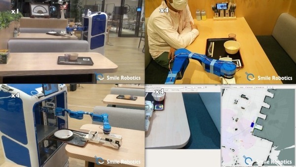 スマイルロボティクスがついに全自動下膳ロボット「ACUR-C」発表&動画公開　ロボットアームでトレーを自動回収　下膳の無人化へ