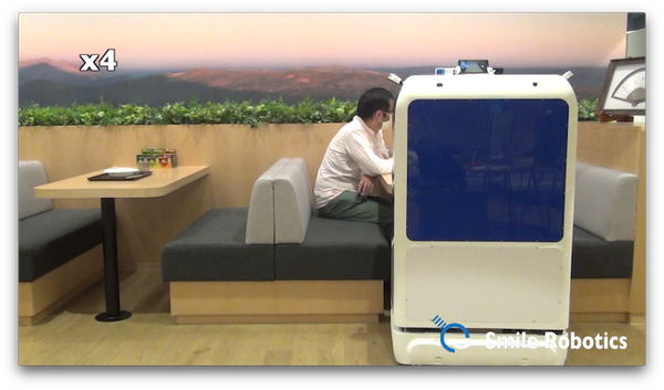 スマイルロボティクスがついに全自動下膳ロボット「ACUR-C」発表&動画公開　ロボットアームでトレーを自動回収　下膳の無人化へ
