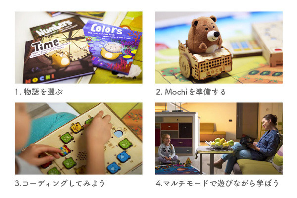 プログラミングと英語を3歳から遊んで学ぶ　画面なしのコーディングSTEAM教育キット『MOCHI』