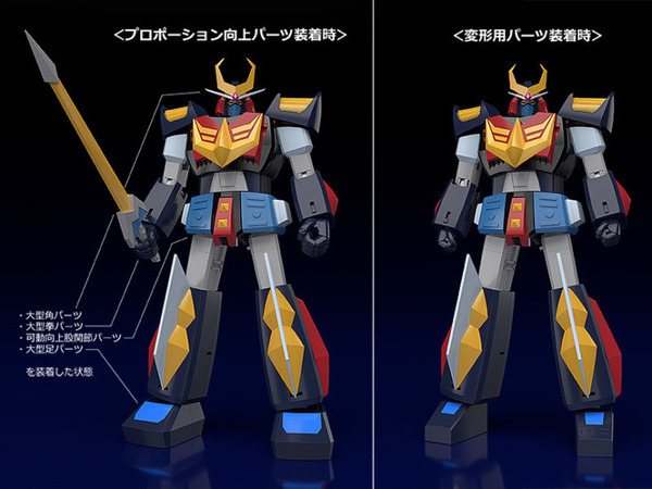 ロボットアニメ「宇宙戦士バルディオス」各関節可動＆3機合体できるプラモデルになって登場！10月15日(木)より期間限定予約販売