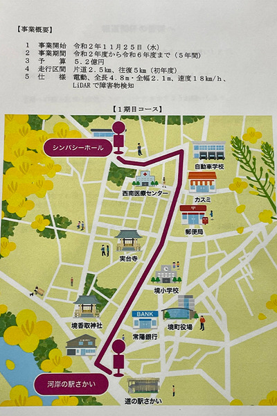 【速報】ハンドルのない自動運転バスによる一般公道の定常運行が本日11/25より開始　茨城県境町、自治体としては日本初